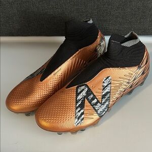 New Balance Men's Tekela V4 Pro FG Soccer Shoe Copper/Black/Silver